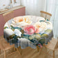 Snow in The Garden Round Tablecloth