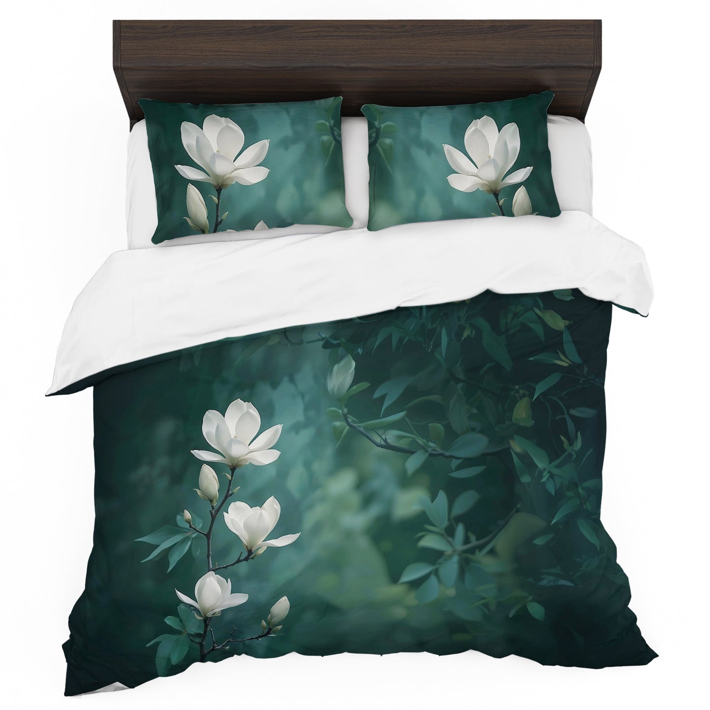 Snow White Blossom Duvet Cover Set