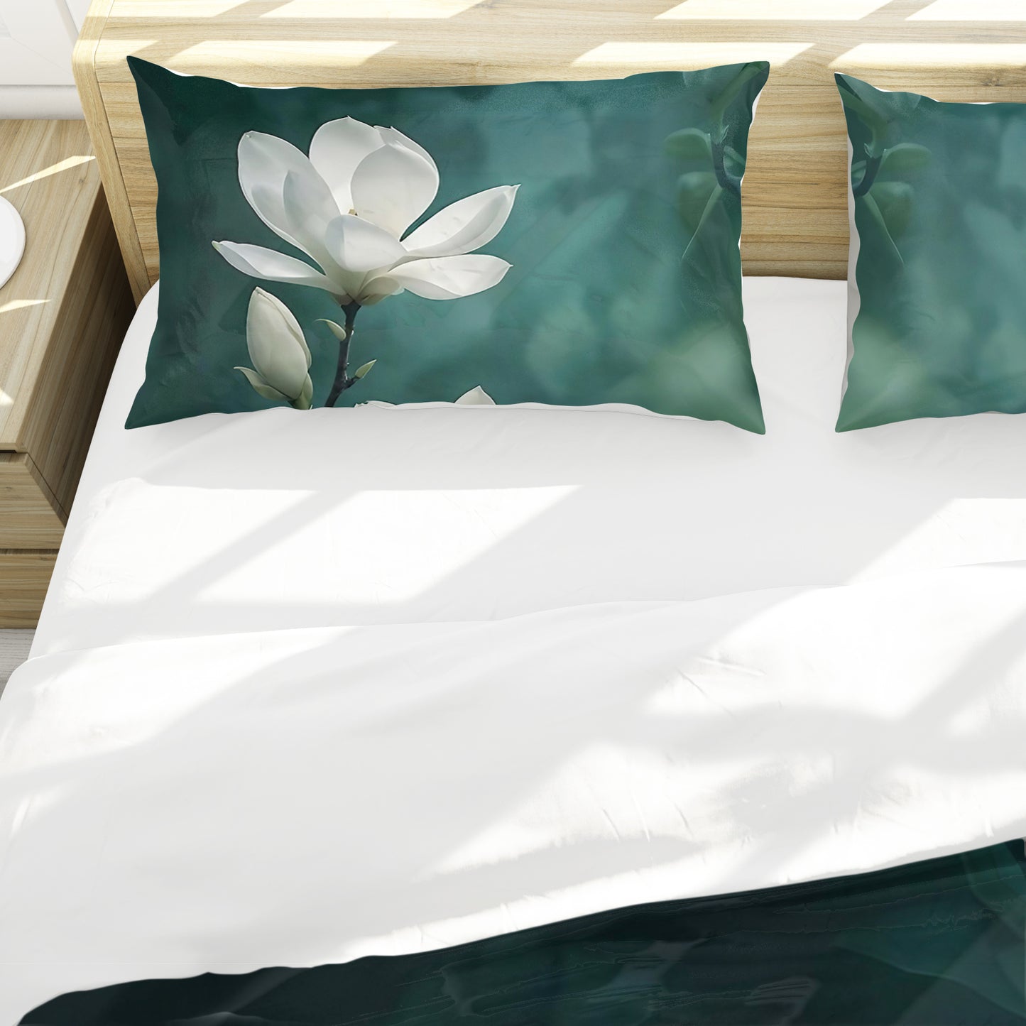 Snow White Blossom Duvet Cover Set