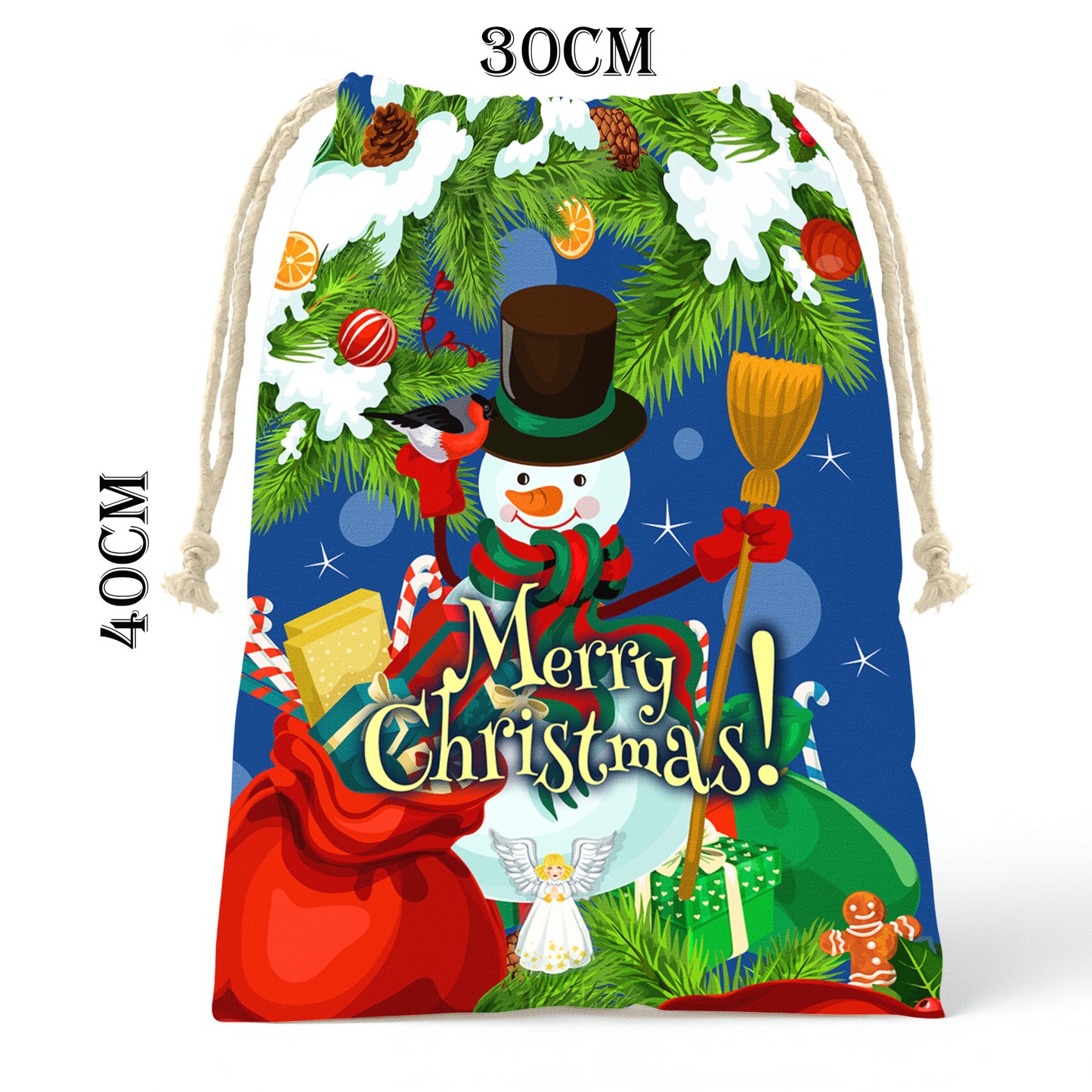 Snowman's Christmas Gift Bag (Set of 2)