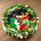 Snowman's Christmas Round Tablecloth