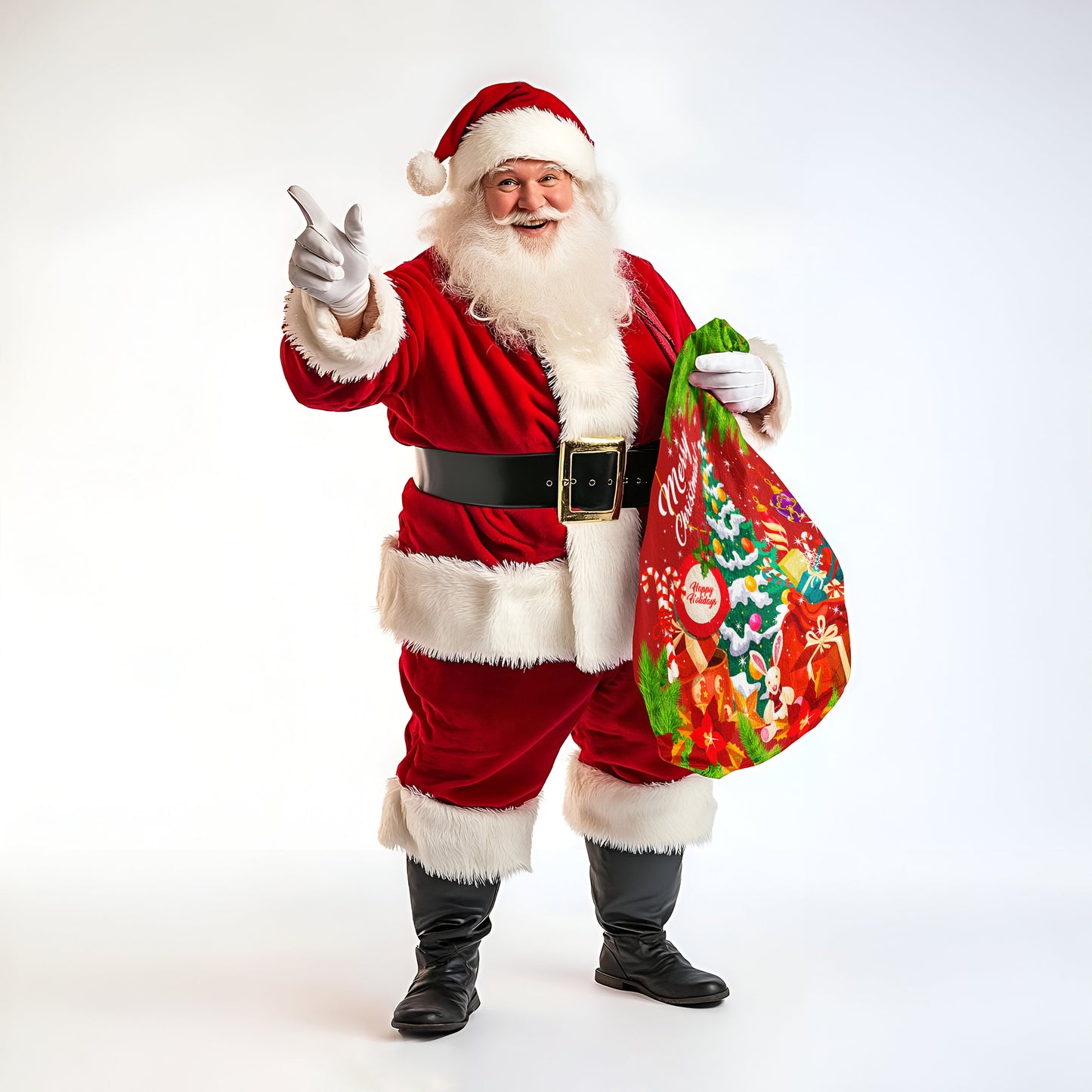 Snowy Christmas Tree Gift Sack