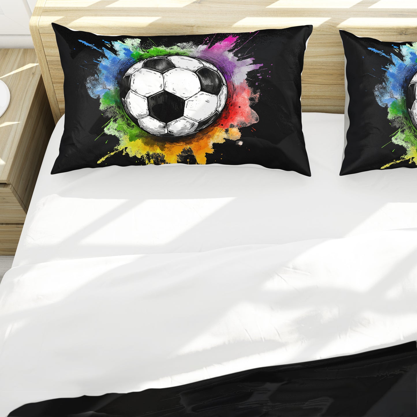 Soccer Painted Passion Duvet Cover Set by Mark van Vuuren