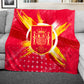 Soccer Spain Light Weight Fleece Blanket