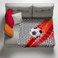 Soccer Velocity Strike Light Weight Fleece Blanket