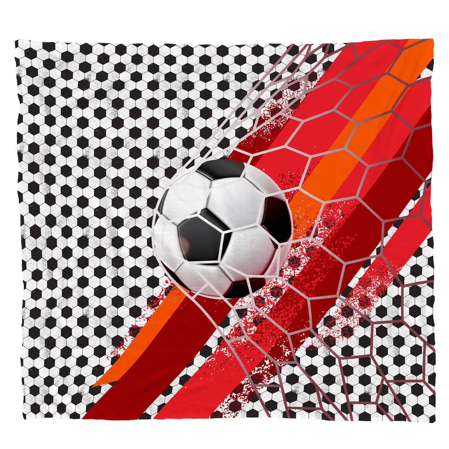Soccer Velocity Strike Light Weight Fleece Blanket