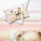 Soft Floral Teddy Hues Cot Set