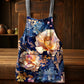 Soft Florals Indigo Apron