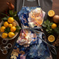 Soft Florals Indigo Apron