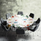 Soft Leaf Vines Round Tablecloth by Mark van Vuuren