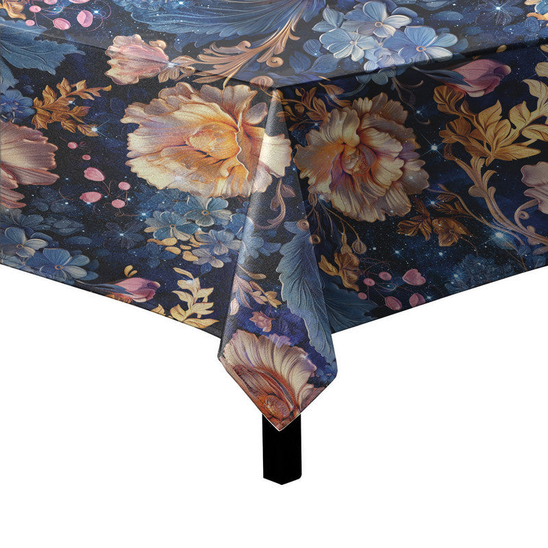 Soft Peach Roses Square Tablecloth