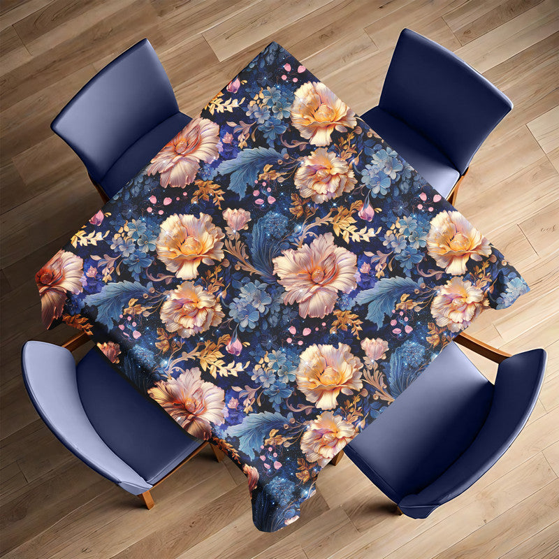Soft Peach Roses Square Tablecloth