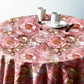Soft Pink Round Tablecloth