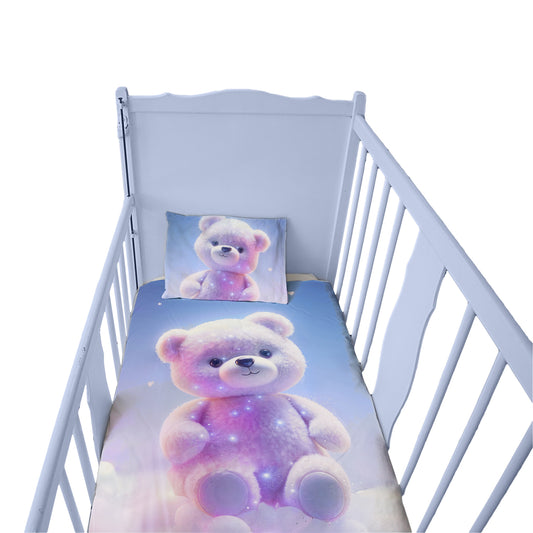 Soft Bear on a Cloud Cot Set
