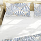 Soft Blue Fan Pattern Duvet Cover Set