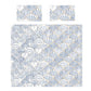 Soft Blue Fan Pattern Duvet Cover Set