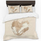 Soft Brush Abstract Heart Duvet Cover Set by Wikus Schalkwyk