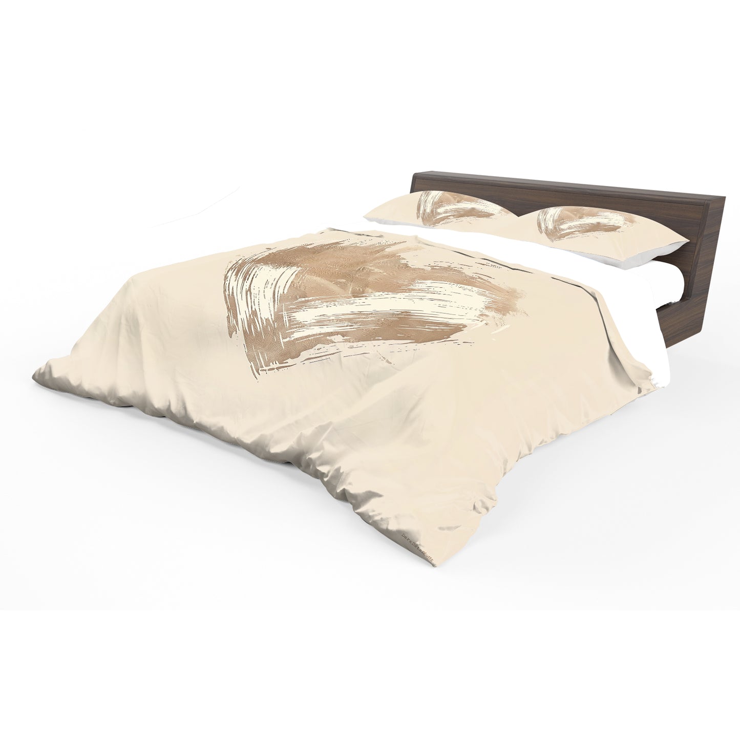 Soft Brush Abstract Heart Duvet Cover Set by Wikus Schalkwyk
