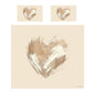 Soft Brush Abstract Heart Duvet Cover Set by Wikus Schalkwyk