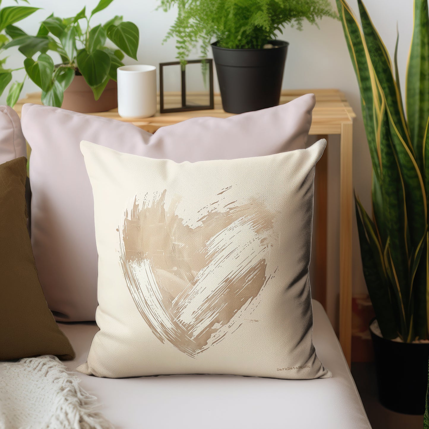 Soft Brush Abstract Heart Luxury Scatter by Wikus Schalkwyk