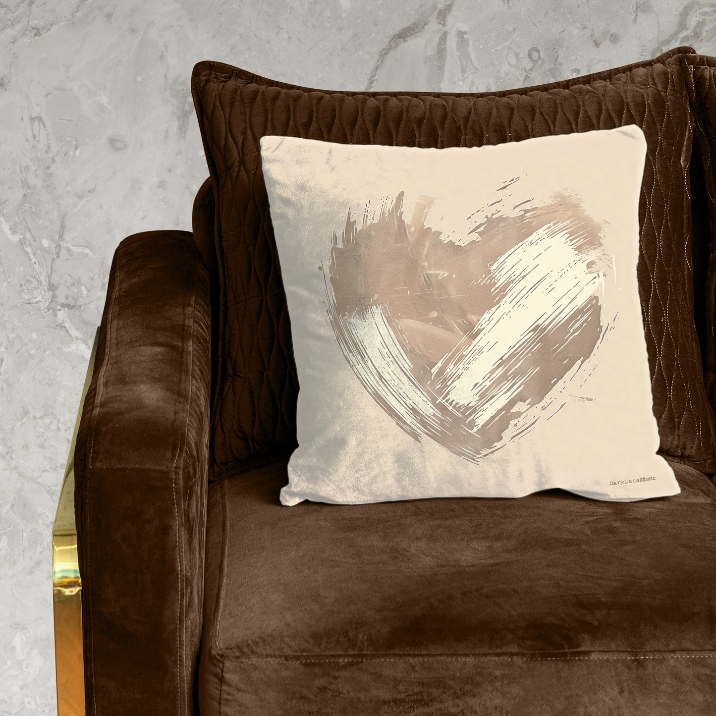 Soft Brush Abstract Heart Luxury Scatter by Wikus Schalkwyk