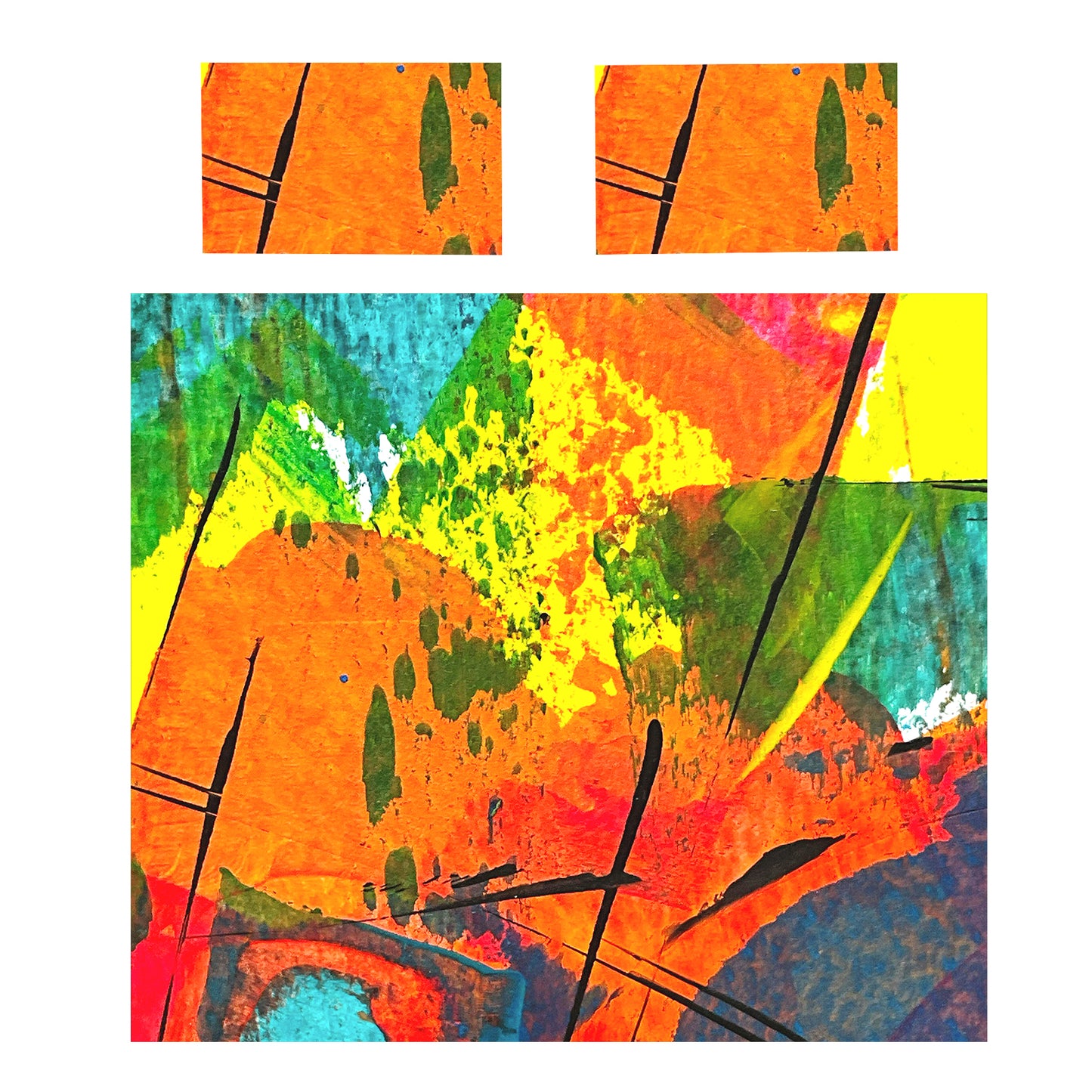 Soft Collision Duvet Cover Set