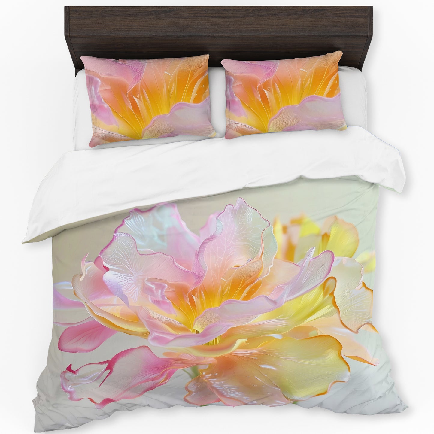 Soft Pastel Blossom Duvet Cover Set