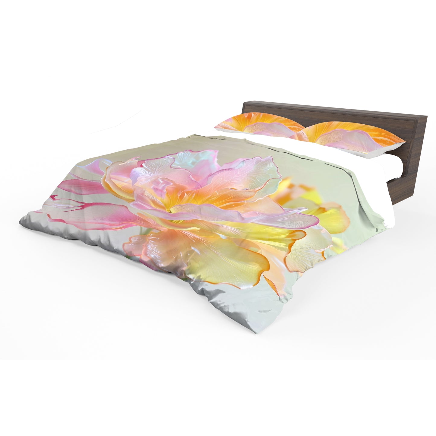 Soft Pastel Blossom Duvet Cover Set