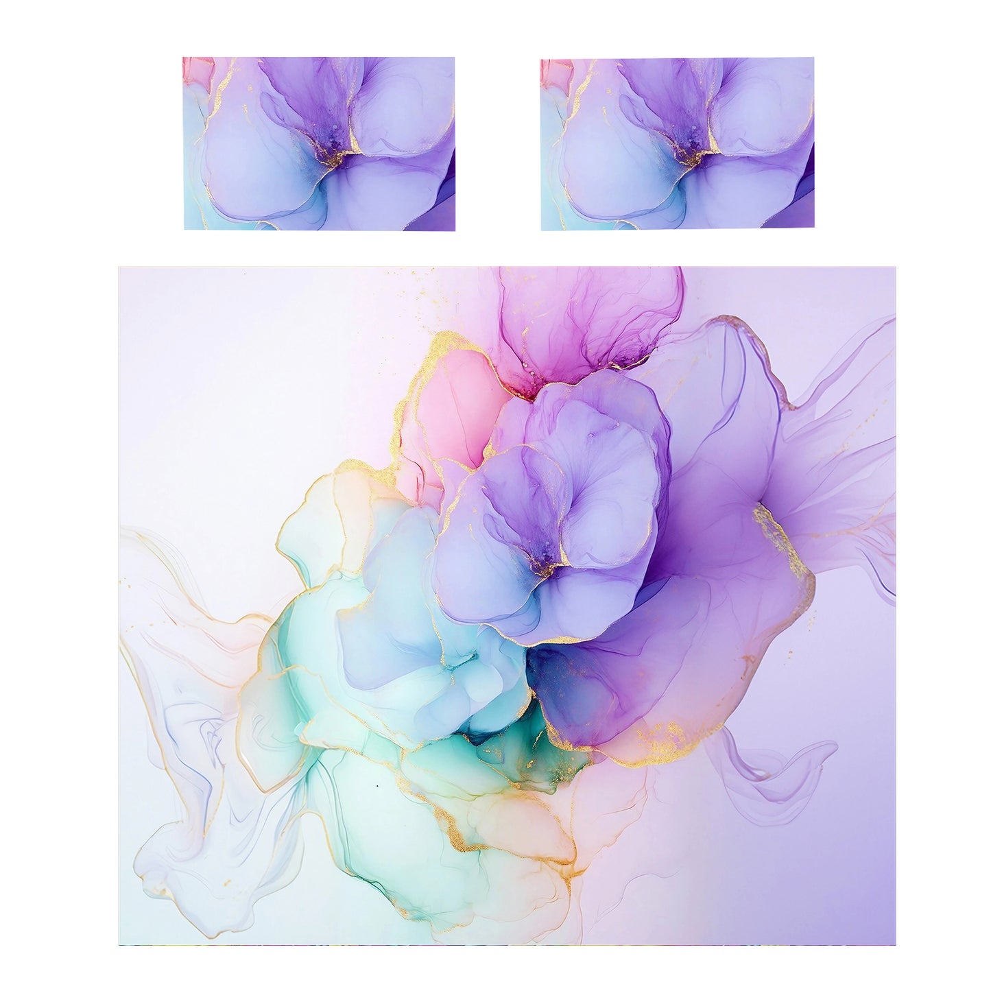 Soft Petal Symphony Duvet Cover Set