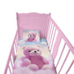Soft Pink Bear Cot Set