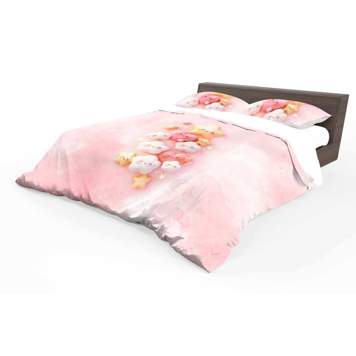 Soft Pink Cosmic Joy Duvet Cover Set