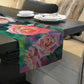 Soft Pink Painted Roses Table Runner