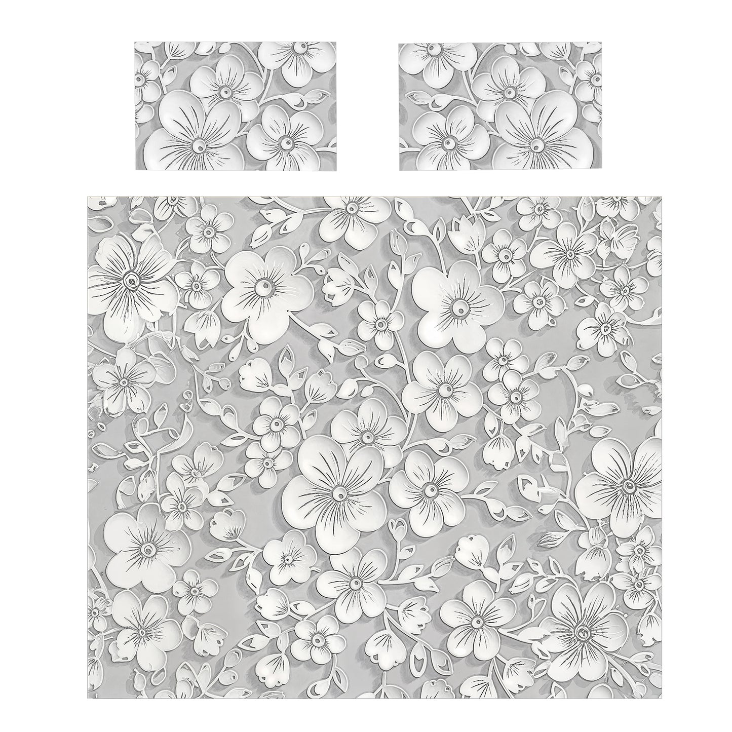 Soft Shades Atherns White Daisy Duvet Cover Set