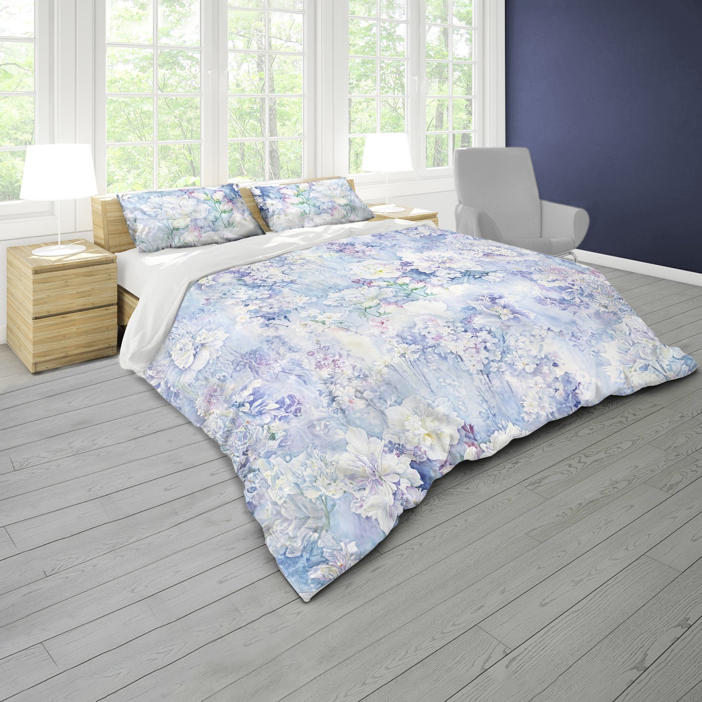 Soft Shades Cloudy Sky Duvet Cover Set