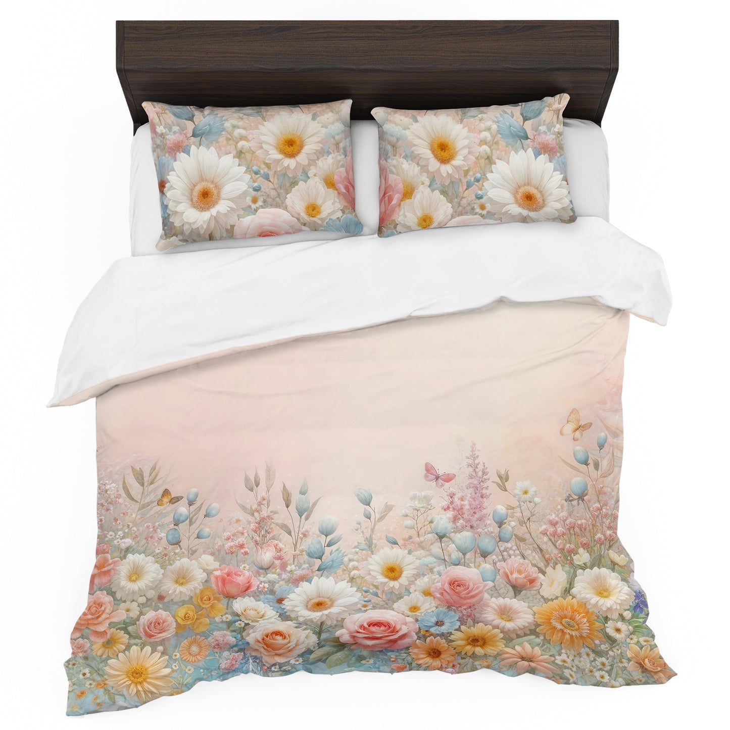 Soft Shades In the Garden Duvet Cover Set