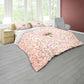 Soft Shades Peach Bouquet Duvet Cover Set