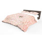 Soft Shades Peach Bouquet Duvet Cover Set
