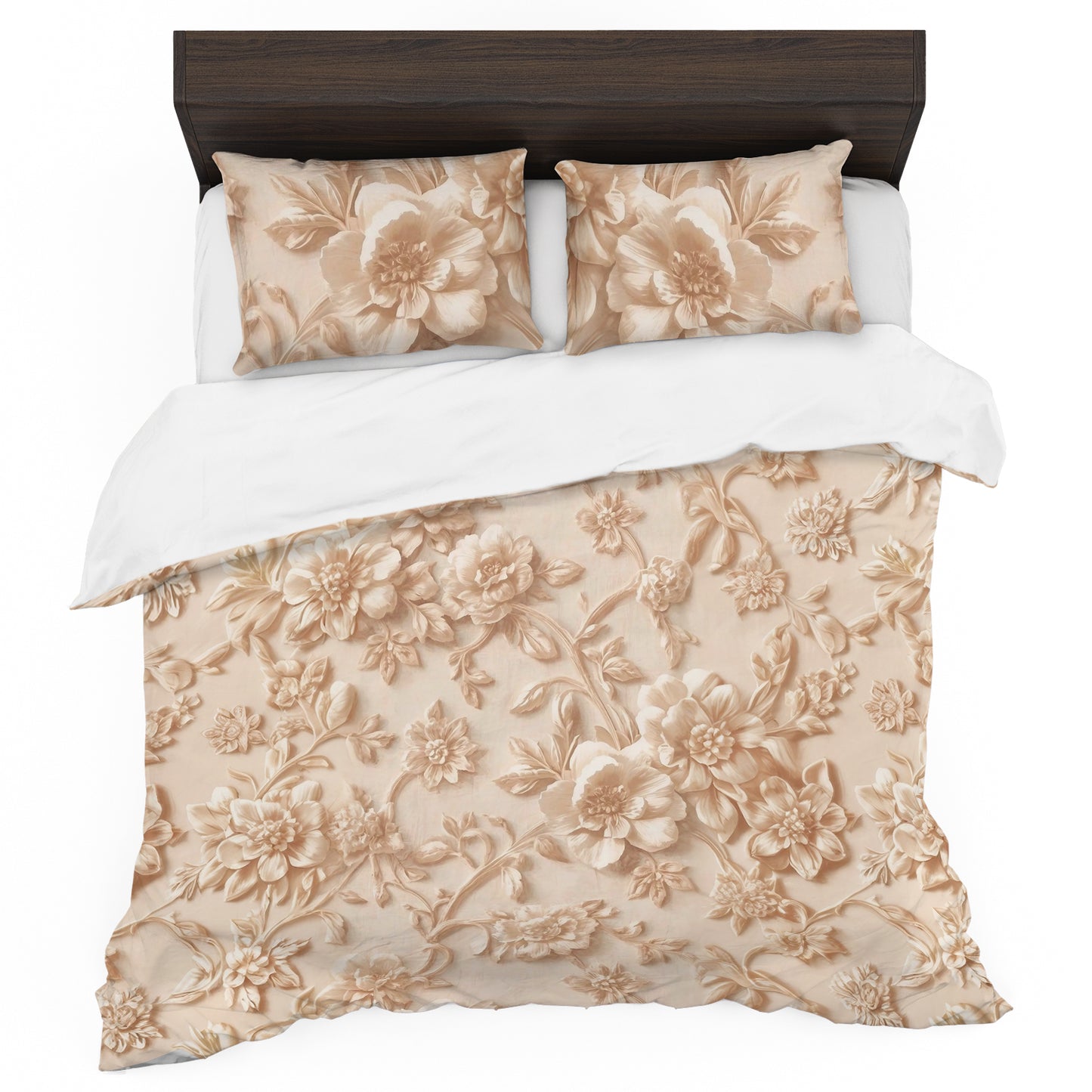 Soft Shades Satin Rose Duvet Cover Set