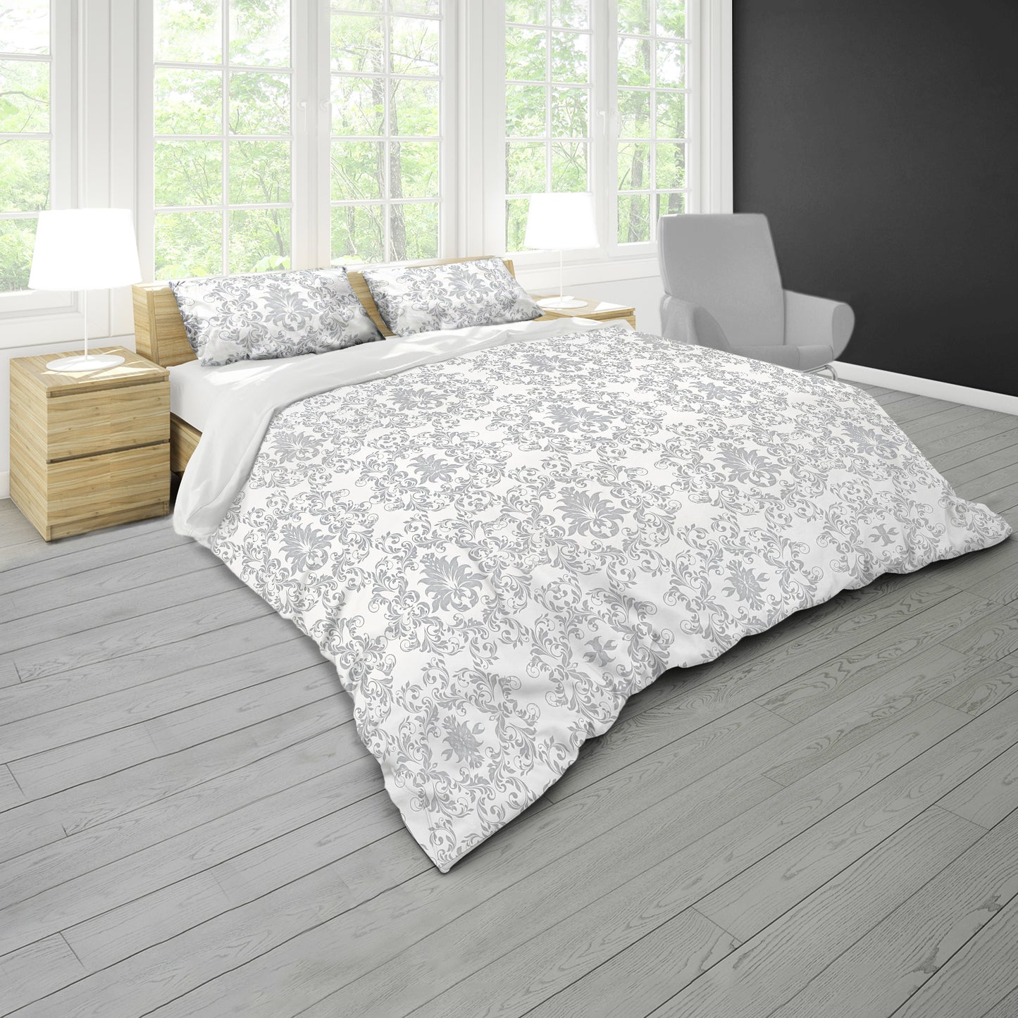 Soft Shades Silver Shadow Duvet Cover Set