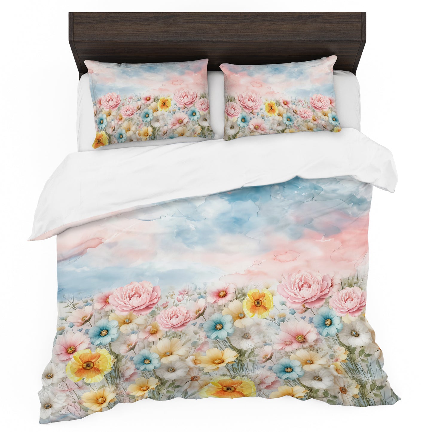 Soft Shades Sun on the Flowers Duvet Cover Set