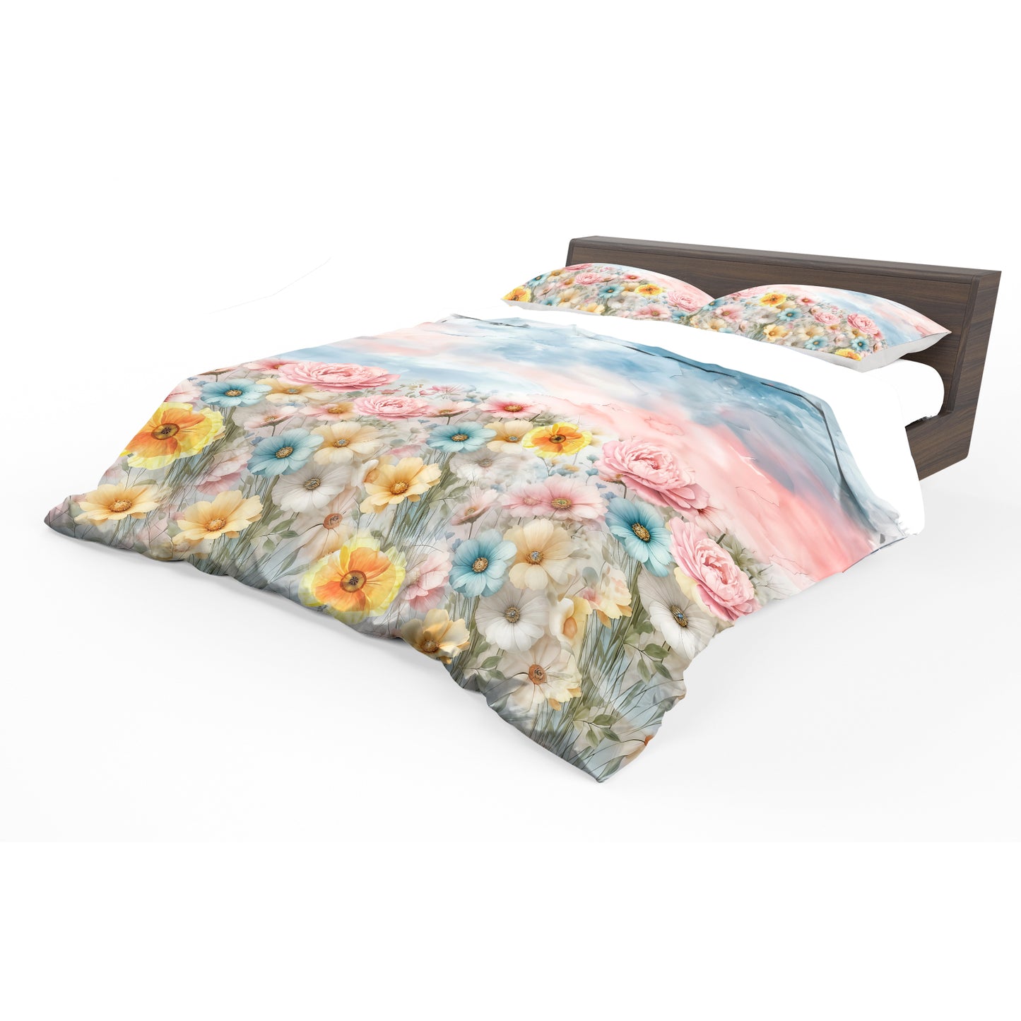 Soft Shades Sun on the Flowers Duvet Cover Set