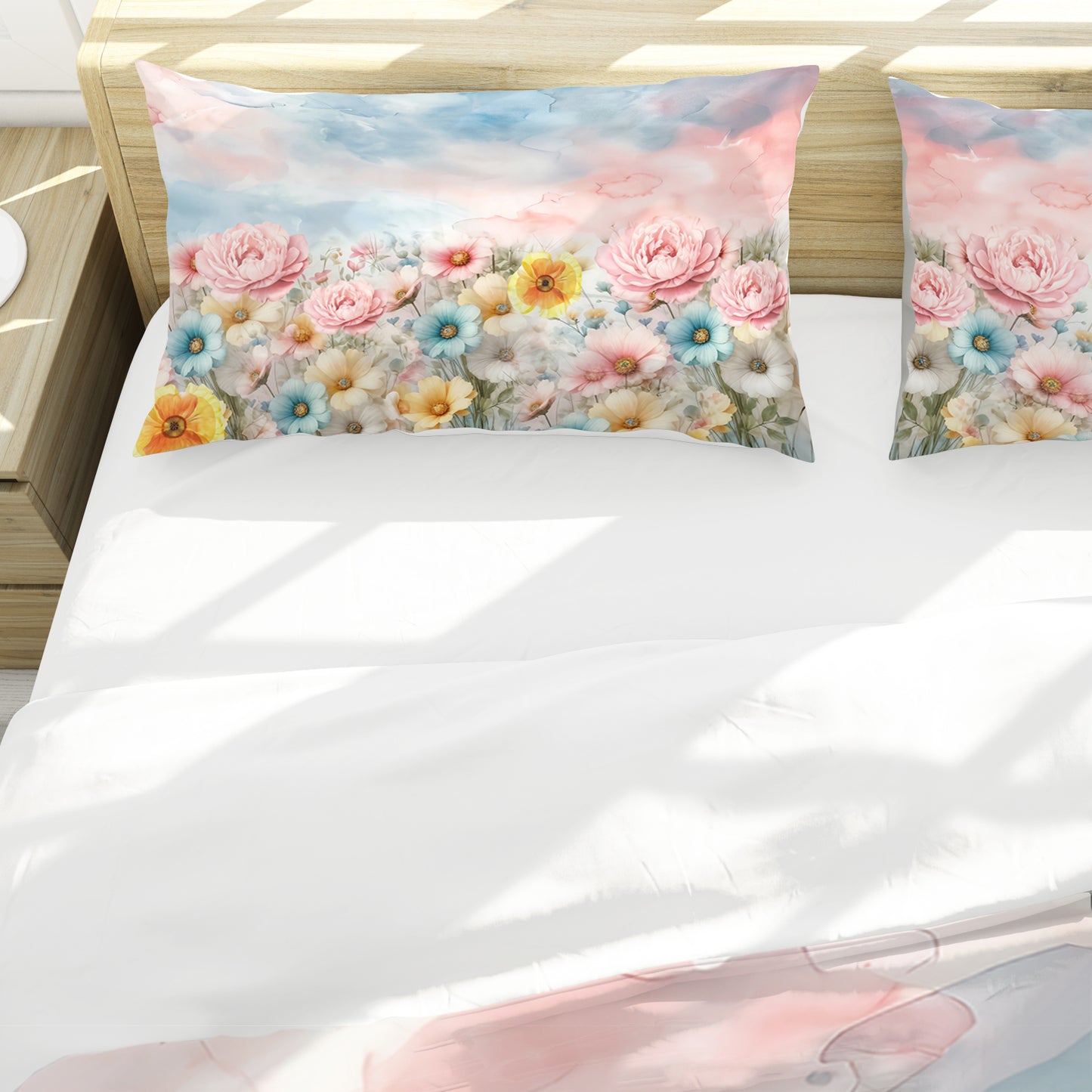 Soft Shades Sun on the Flowers Duvet Cover Set