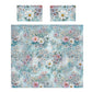 Soft Shades Teal Daisies Duvet Cover Set