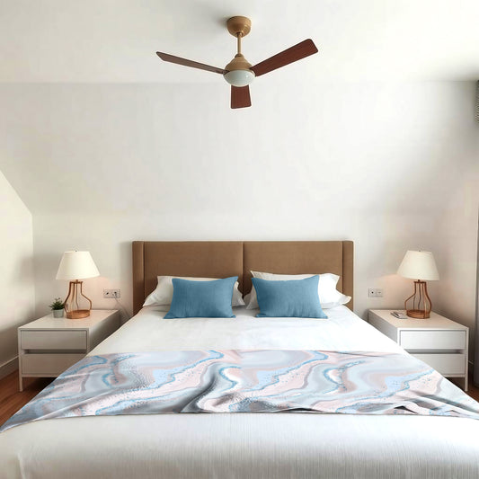 Soft Flowing Colours Light Bed Throw