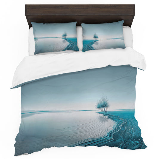 Solitude Turqouise Duvet Cover Set