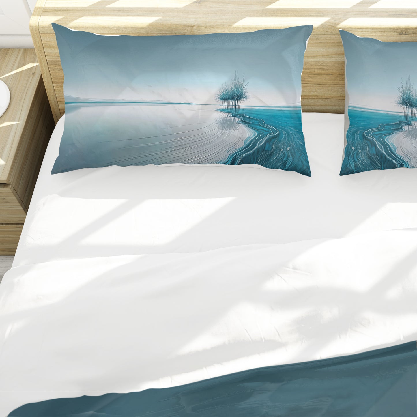 Solitude Turqouise Duvet Cover Set