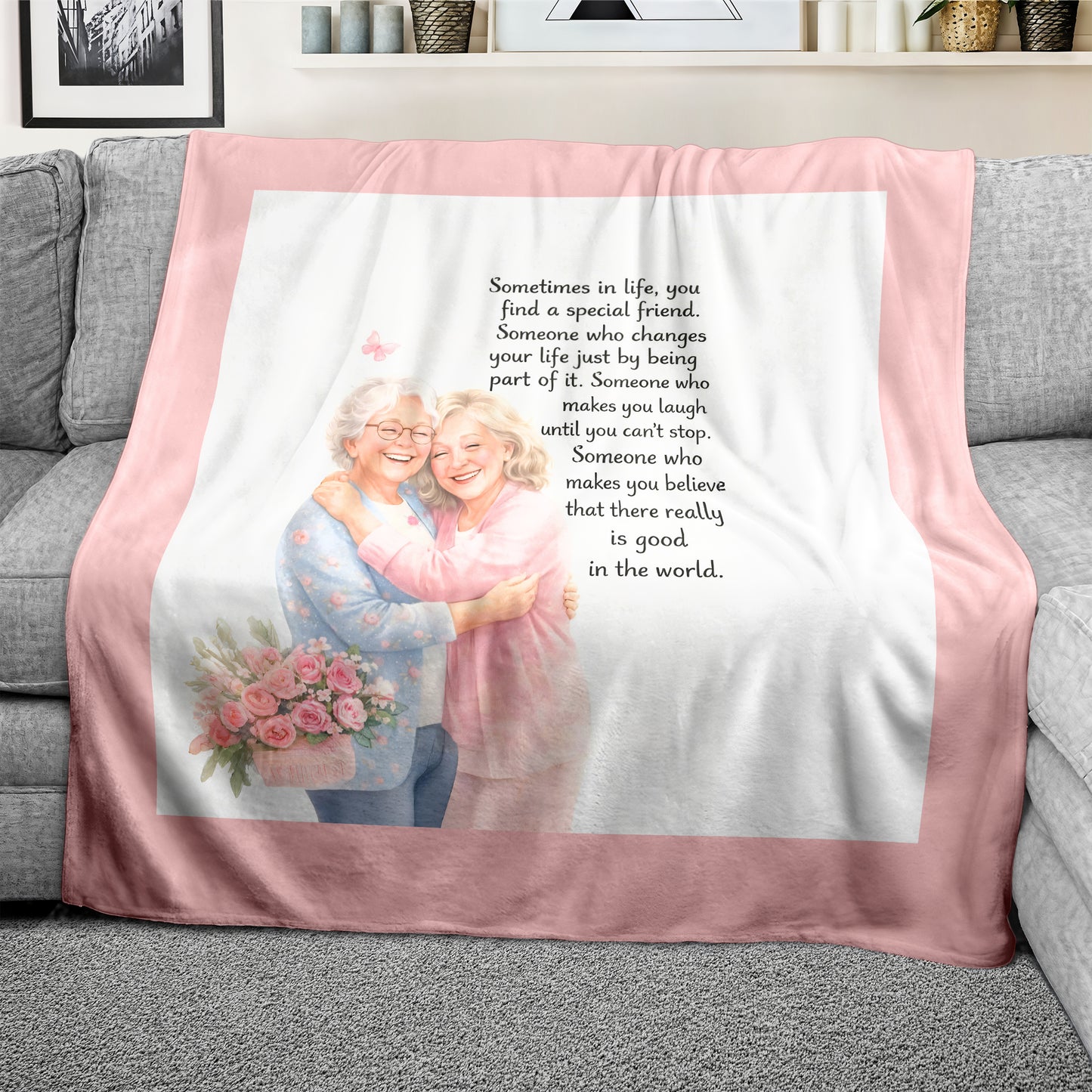 Sometimes in Life Light Weight Fleece Blanket