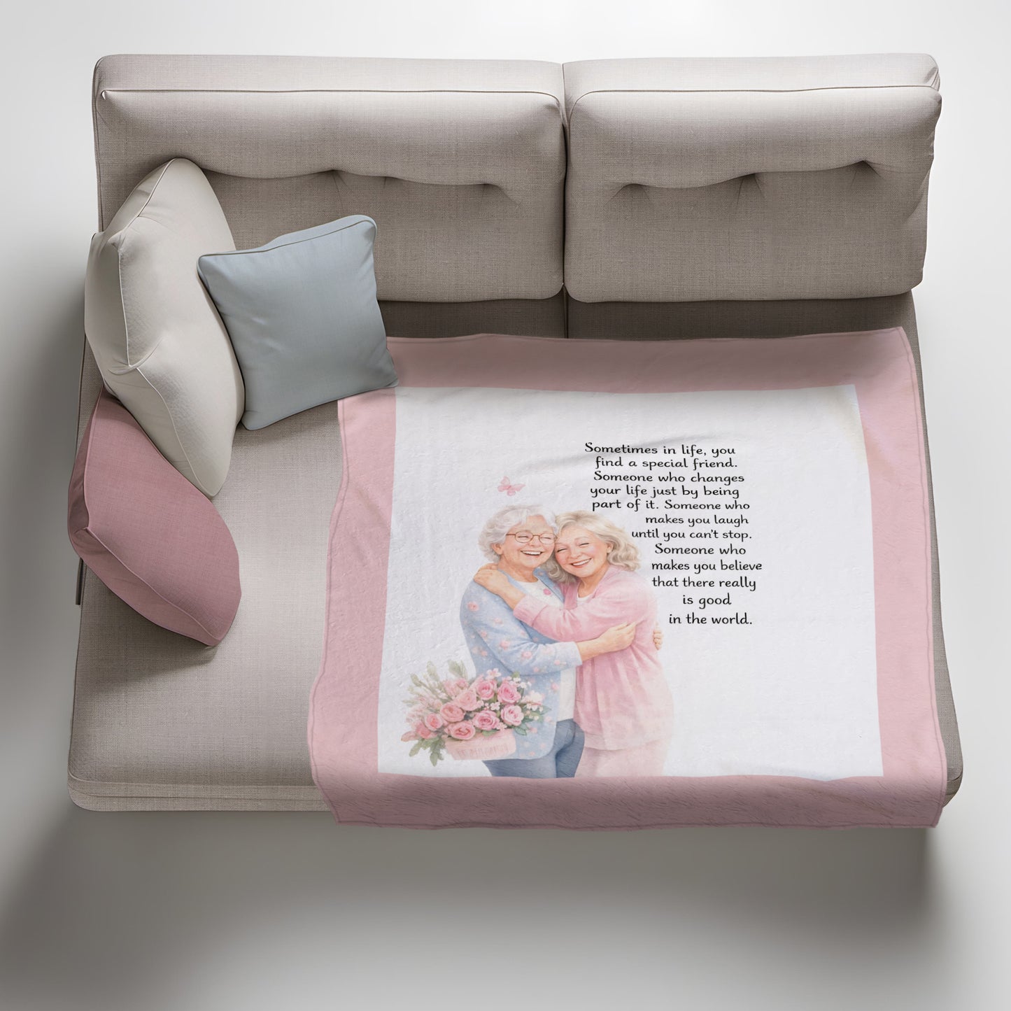 Sometimes in Life Light Weight Fleece Blanket