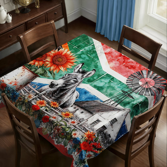 South African Donkey Square Tablecloth