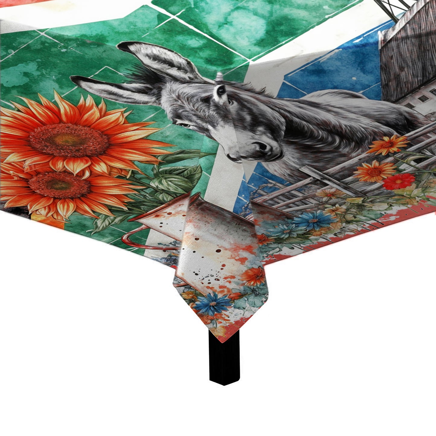 South African Donkey Square Tablecloth